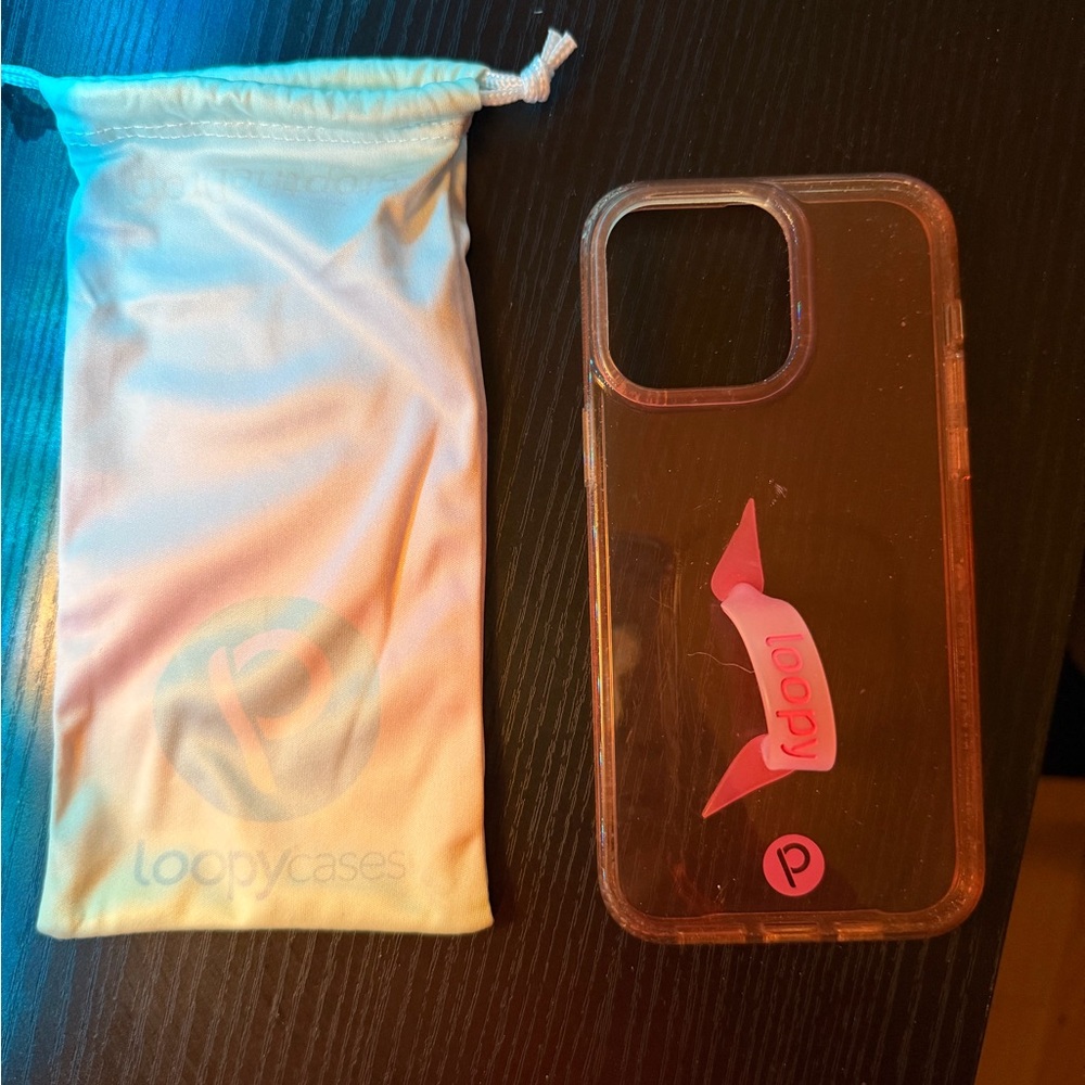 Loopy Case Clear and Pink Phone Case